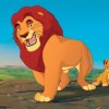 Simba passe du temps avec son père Mufasa (le roi Lion