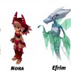 Baltazar, Glip, Nora, Efrim, Mina et Phaéris (Wakfu)