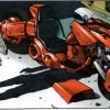 Tome 8 d'Akira lorsque Kaneda redécouvre cette moto en cours de restauration