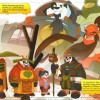Exemple de croquis de la BD Warcraft : Perle de Pandarie avec Chen, Li Li et des pandarens