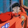 Gros plan du visage de Kaneda