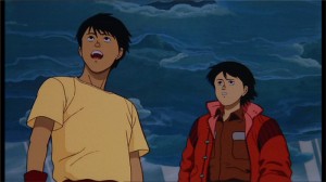 Kay et Kaneda ensembles après le départ de Testuo dans le film d'Akira