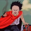 Tetsuo heureux face à Kaneda car l'arme de Kaneda s'est déchargé au moment où son ami allait le tuer