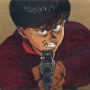 Kaneda tient Tetsuo en joue mais hésite à tirer