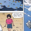 Kaori et Akira voient des gélules de drogue dans l'eau jetées par Tetsuo qui veut ne plus être dépendant