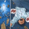 Kaneda revient après une explosion de type "Akira" par Tetsuo