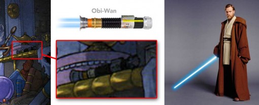sabre laser d’Obi Wan Kenobi tiré de Star Wars