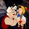 Pinocchio et Geppetto (dans la baleine)