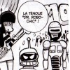 Ejipe est déguisé en Bender de Futurama, Arty est en Robocop