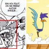 Clin d'oeil à Bip bip et Coyote