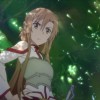 Asuna sous un arbre avec Kirito. Elle ne comprend pas pourquoi il peut être aussi nonchalant