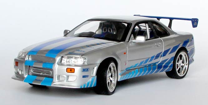 Fast & Furious 2 : Nissan Skyline GT-R R34 – ech 1/18 (Joyride