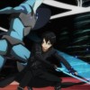 Kirito combat un monstre au niveau 74