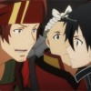 Kirito et Klein en pleine discussion sur Asuna et sa relation avec Kirito