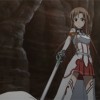 Asuna arrête Kuradeel après sa tentative de meurtre de Kirito