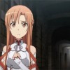 Asuna regarde le duel entre Kirito et Heathcliff.