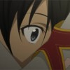 Asuna fait un câlin à Kirito après qu'il lui ait raconté la mort des membres de sa première guilde