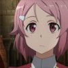 Gros plan de Lisbeth une forgeron de Sword Art Online