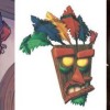Masque Aku Aku, provenant du jeu Crash Bandicoot.