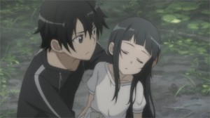 Quand Kirito rejoint Yui, elle est évanouie et amnésique