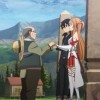 Kirito et Asuna saluent Nishida après avoir été rappelé par Heathcliff