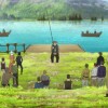 Nishida à la pêche au lac du niveau 22