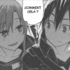 Asuna et Kirito montent les marches ensembles pour ouvrir la porte du niveau 3 car ils ont battu ensembles le boss du niveau 2