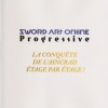 Quatrième de couverture du tome 4 du manga Sword Art Online - Progressive