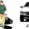 Takumi Fujiwara et son AE86