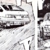 Takumi coduit la AE85 d'Itsuki