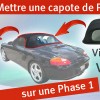 Capote vitre en verre - Boxster 986 - démonter