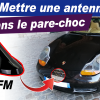 Antenne pare-chocs Porsche 996