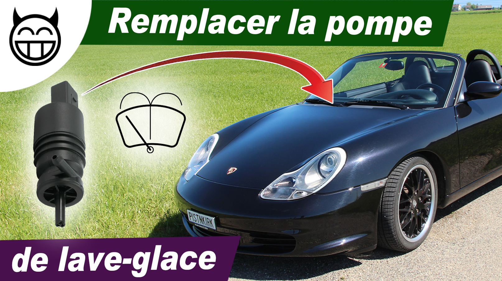 Comment changer la pompe du liquide lave glace – Tutoriel Porsche 996