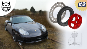 Boxster avec roues pour rails