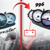 Compteur Porsche 996 sur Boxster 986