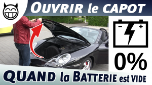 Boxster ouvrir avec Batterie à plat ou vide