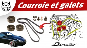 galets tendeurs et courroie Boxster 986