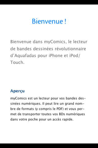 My Comics : Lire ses bandes dessinées sur un iPhone