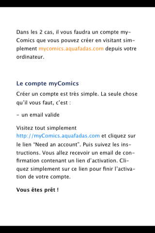 My Comics : Lire ses bandes dessinées sur un iPhone