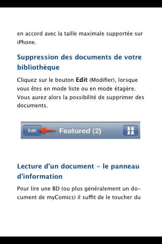 My Comics : Lire ses bandes dessinées sur un iPhone