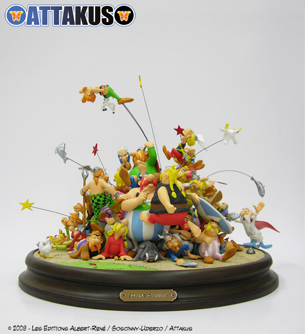 maquette d'Attakus pour les 50 ans d'Astérix