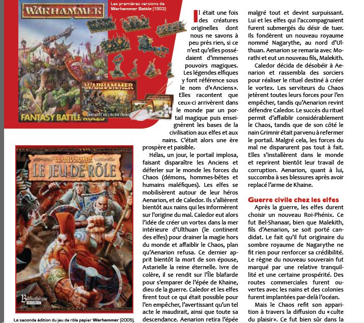 Couverture du magazine IG 3 présentation restropesctive sur Warhammer