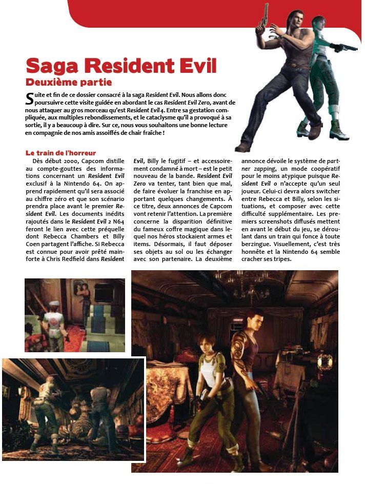 Couverture du magazine IG 3 présentation restropesctive sur Resident evil