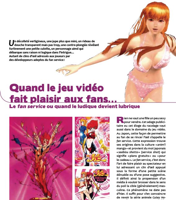 Couverture du magazine IG 3 présentation du fan service