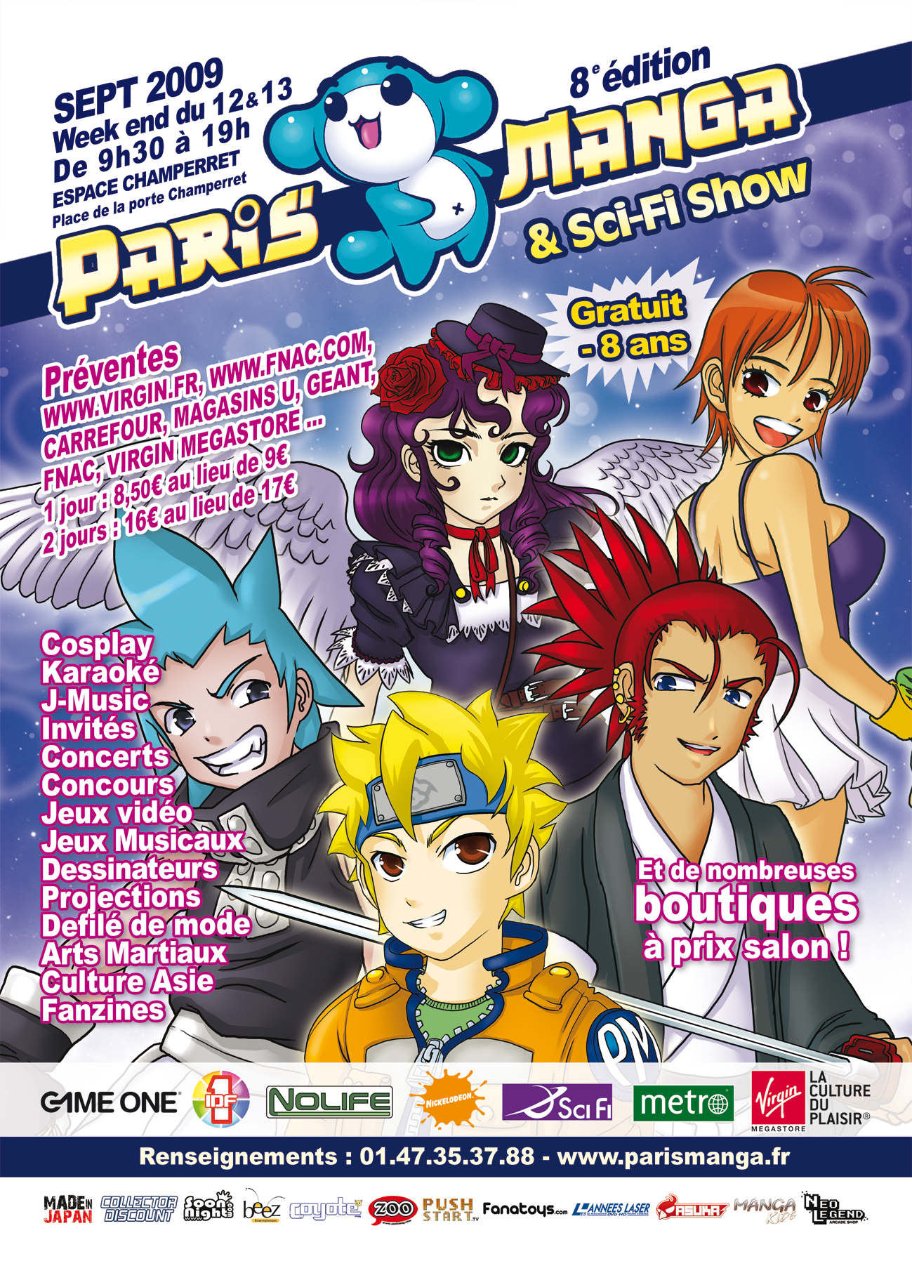 Affiche Paris Manga