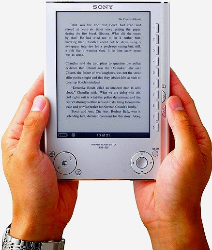 Image d'un sony reader