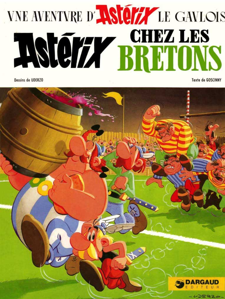 Couverture de la bande dessinée Astérix chez les Bretons
