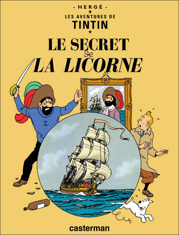 Couverture de la bande-dessinée Tintin et le secret de la Licorine