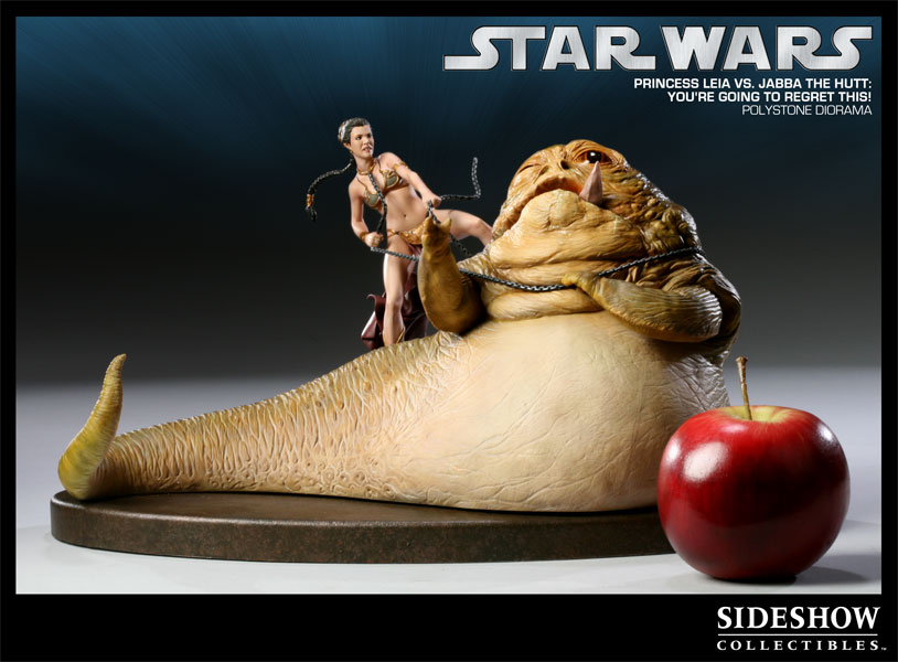 Figurine Sideshow Collectibles Princess leia vs Jabba (La guerre des Etoiles)