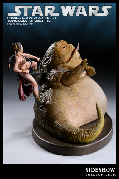 Figurine Sideshow Collectibles Princess leia vs Jabba (La guerre des Etoiles)